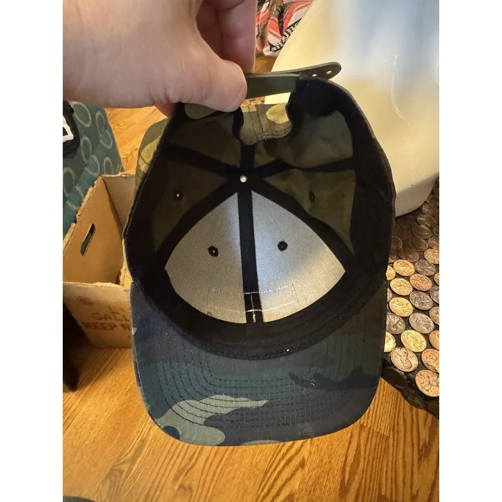 Dude Dad Create The Adventure Camo Snap Back Hat Cap-One Size Fits All